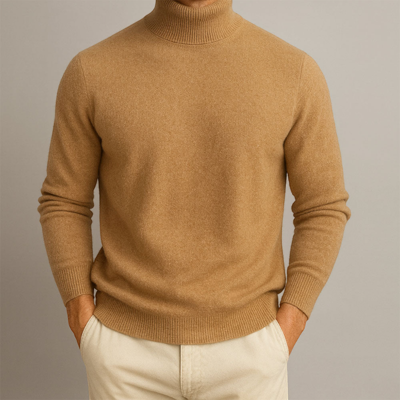 Men’s Round Neck Long Sleeve Knit Sweater