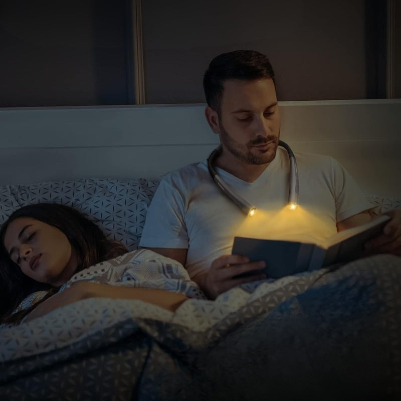 LumaRead – Oplaadbare LED Halslamp met Dubbele Zijverlichting Velani