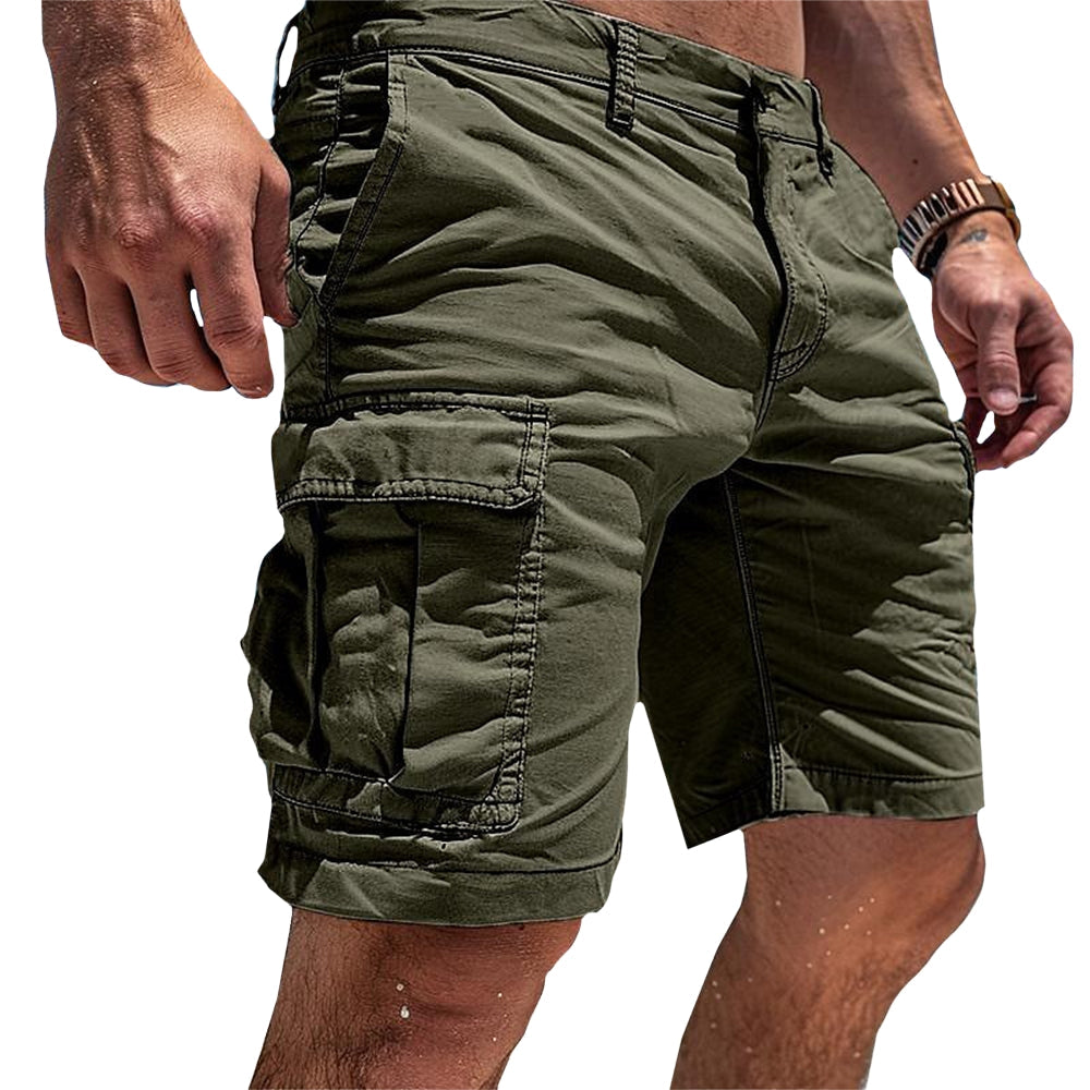 Alexander - Losse pasvorm Cargo Shorts met Meerdere Zakjes Velani
