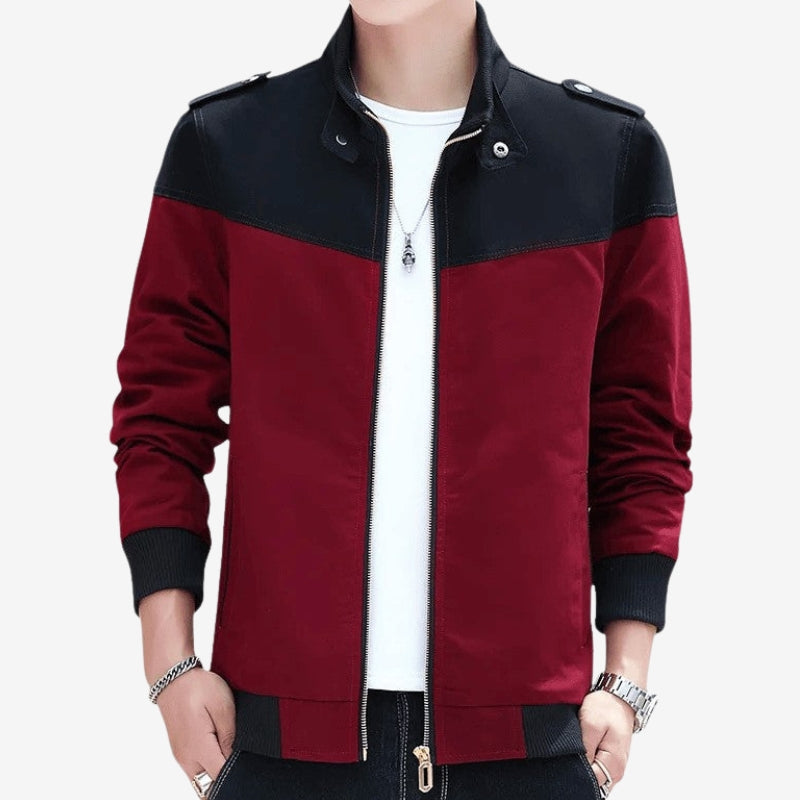 Oliver – Stand up collar jacket with long sleeves and pockets