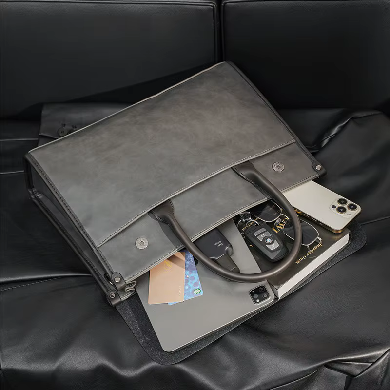 Stylish Briefcase with Removable Shoulder Strap