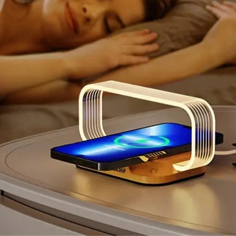 GlowCharge – LED Table Lamp with Wireless Charging Function