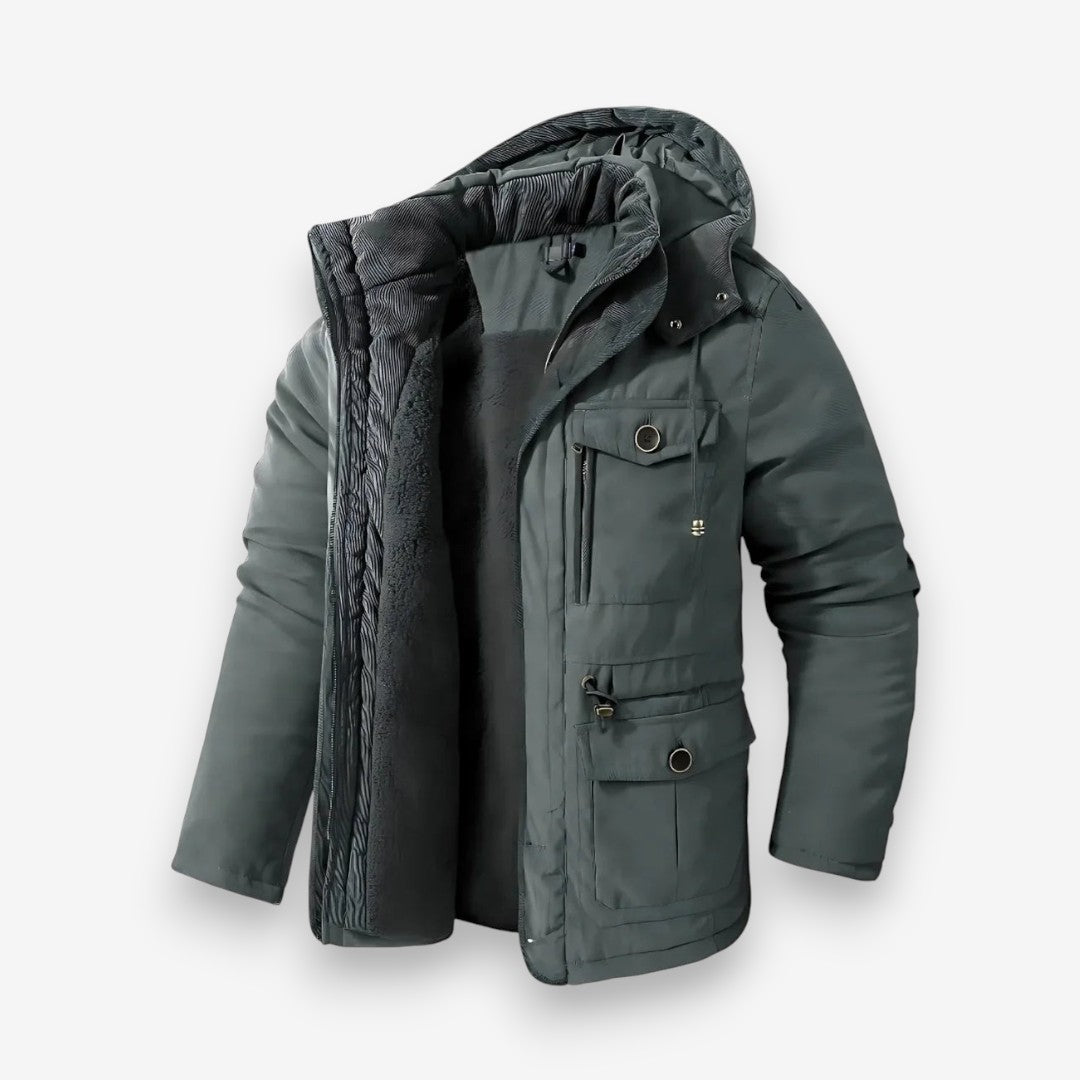 Lucas – Long Sleeve Jacket with Zipper Closure