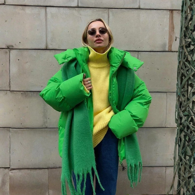 Evelyn – Chaqueta de manga larga con capucha y cierre de cremallera