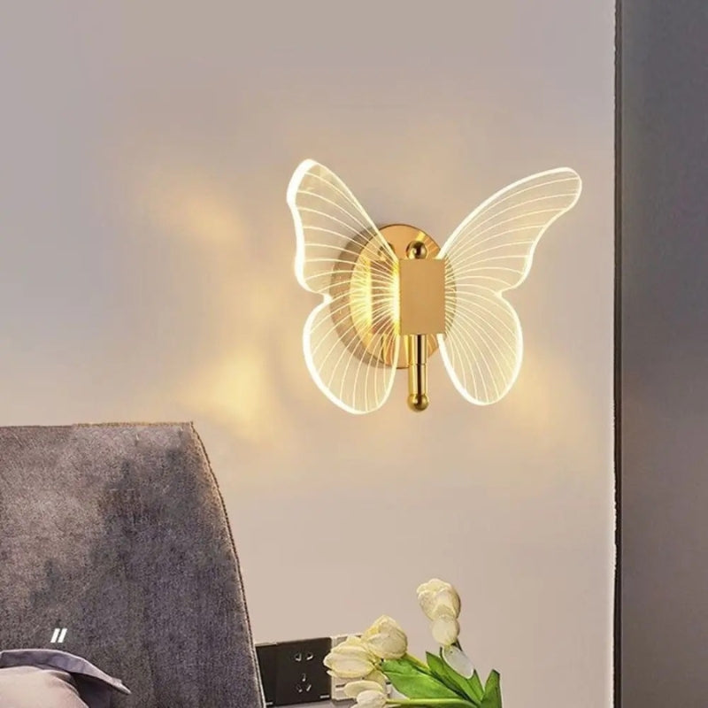 FlutterBeam – Verstelbare Vlinder LED Wandlamp met Standaard Velani