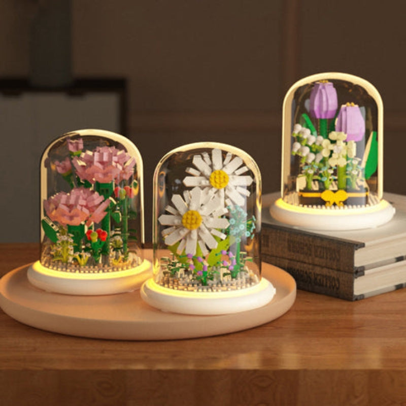 GlowBloom – Decoratieve Bloemen Bouwstenen met Ingebouwde Verlichting Velani