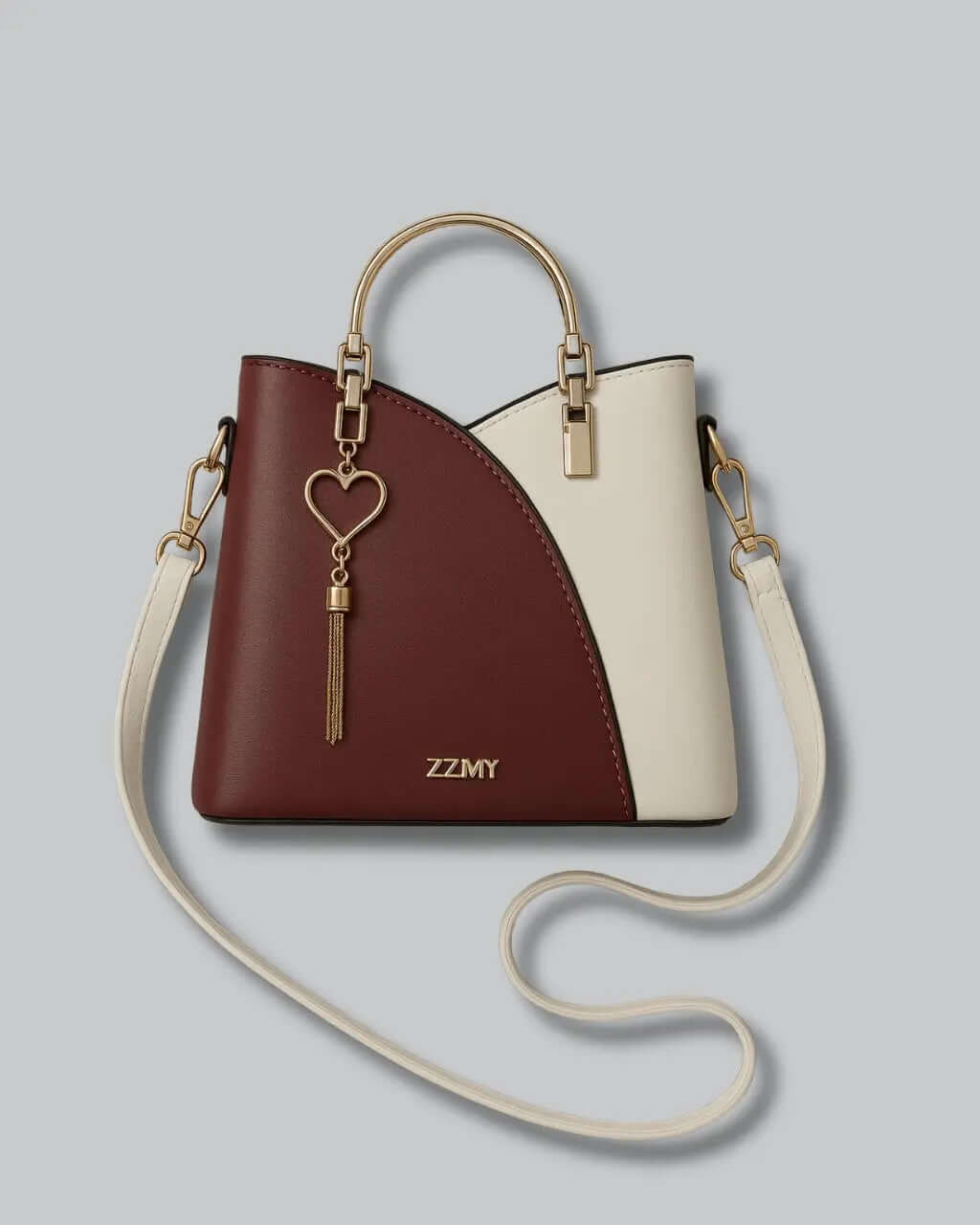 PU Leren Handtas Met AfneembareSschouderband-Handbags-Velani-Bruin-Velani