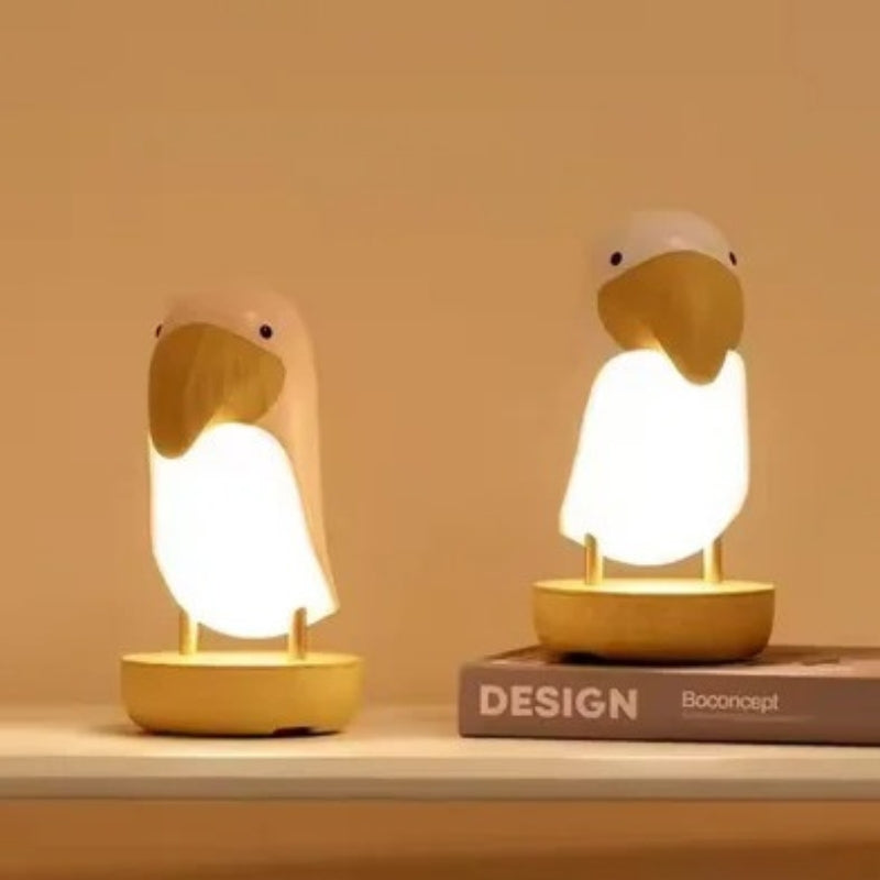 SoundNest – Table Lamp with Vogel Design & LED Light