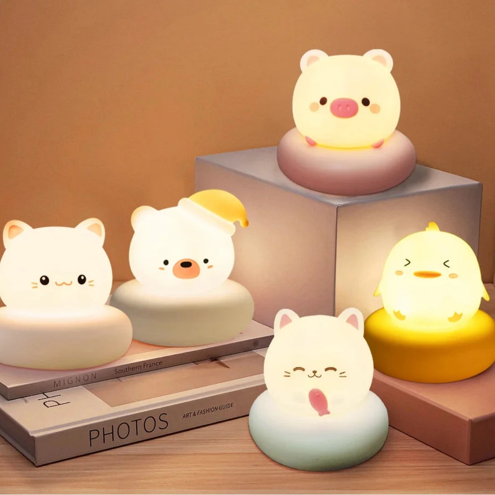 BrightKid – Oplaadbaar LED Nachtlampje voor Kinderen met Instelbare Helderheid Velani