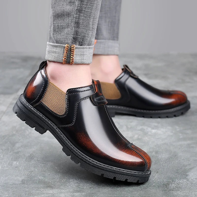 Lucas – Round Toe Boots With Anti Slip Grip Design