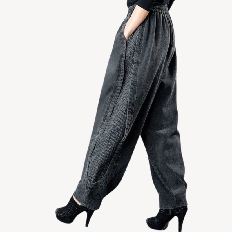 Guusje – Broek met Hoge Taille en Zijzakken Velani