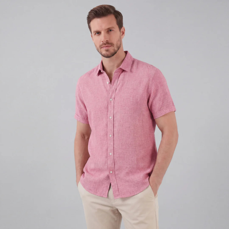 Men's Casual Long Sleeve Button-Up Shirt