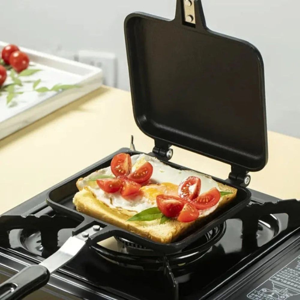 ToastPro – Rotating Sandwich Maker with Double Handles