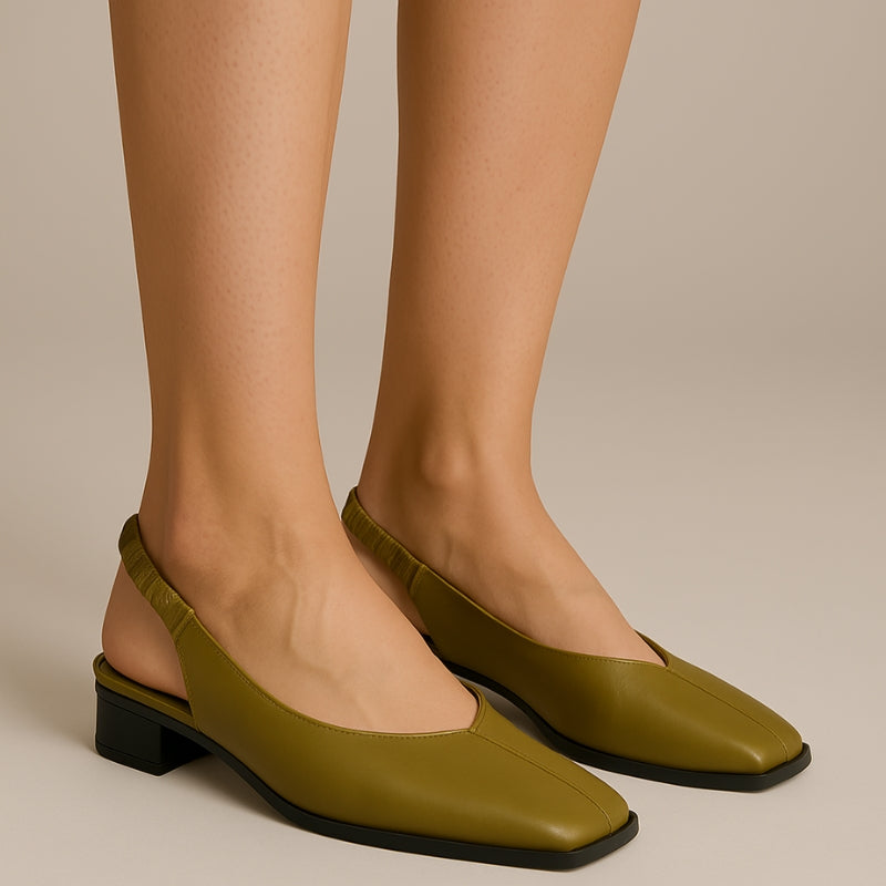 Luna – Sandalen met Blokhak en Vierkante Neus Velani