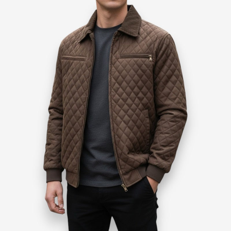 Nathan – Long Sleeve Jacket with Zipper Closure