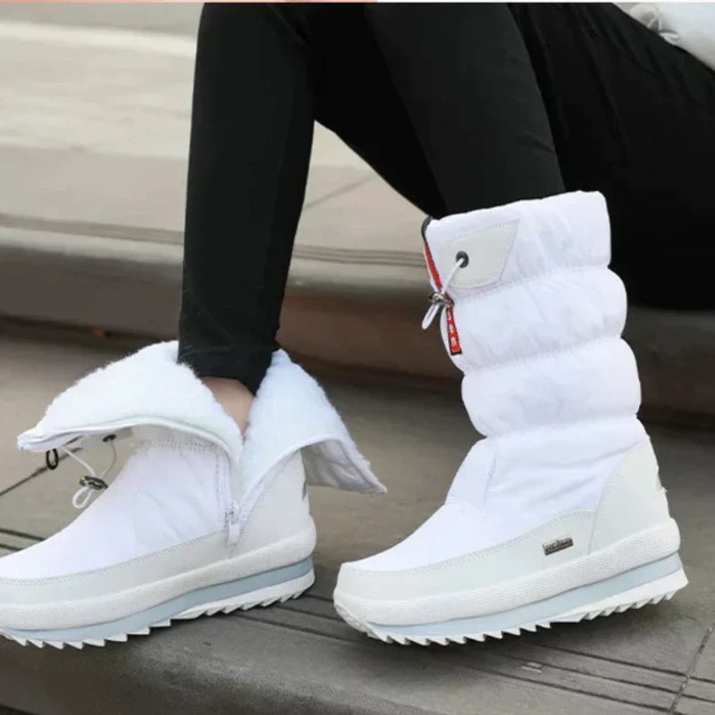 Taline – Kuitlaarzen met fleece voering en ritssluiting Velani