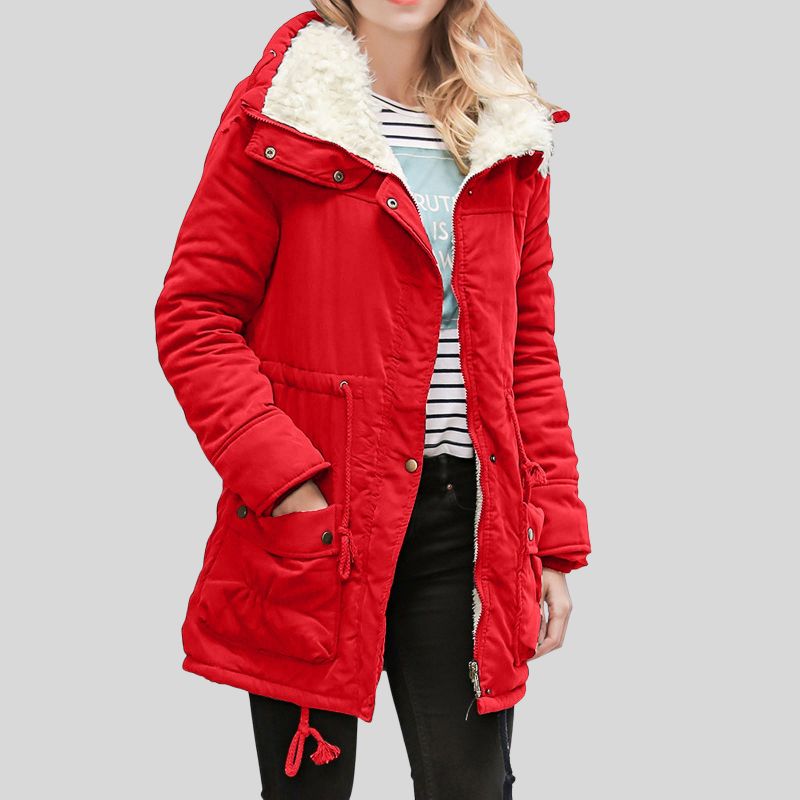 Women Long Sleeve Jacket with Button Front