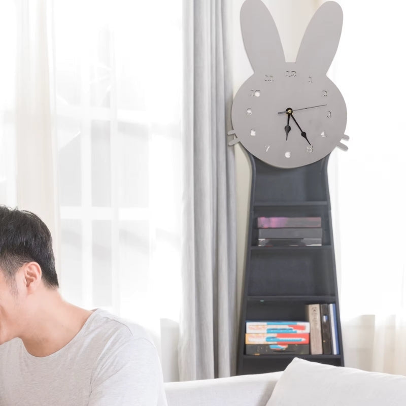 HopTime – Rabbit Wall Clock for Children's Rooms
