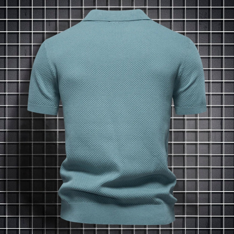 Men's Slim Fit Polo Shirt with Short Sleeves