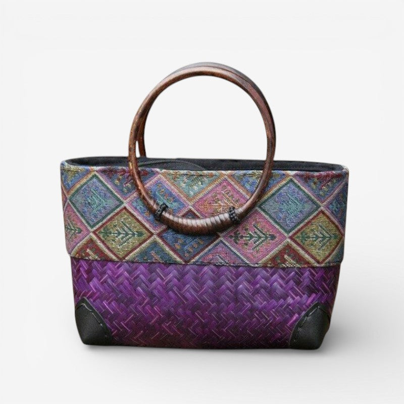 Zoe – Women's Handbag with a Cheerful Pattern and Zip Pocket