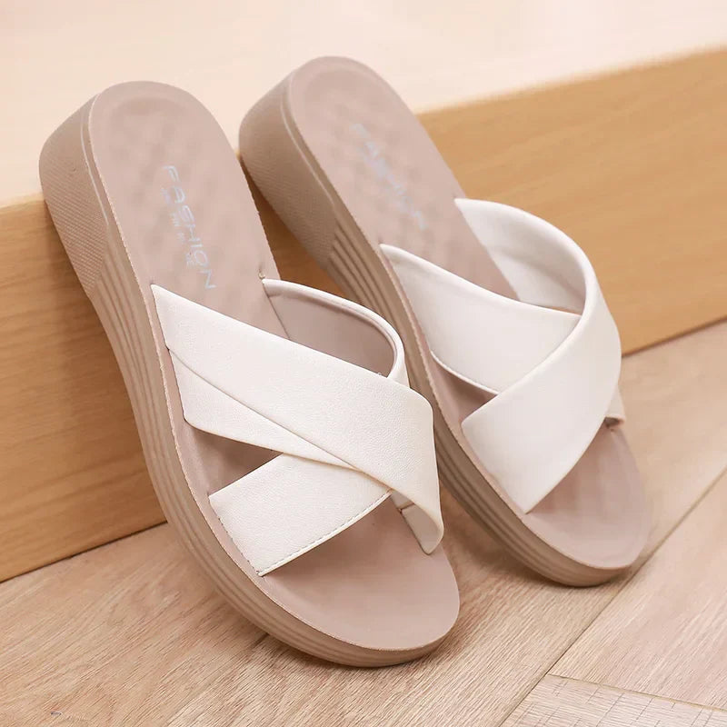 Cross Strap Slippers for Women