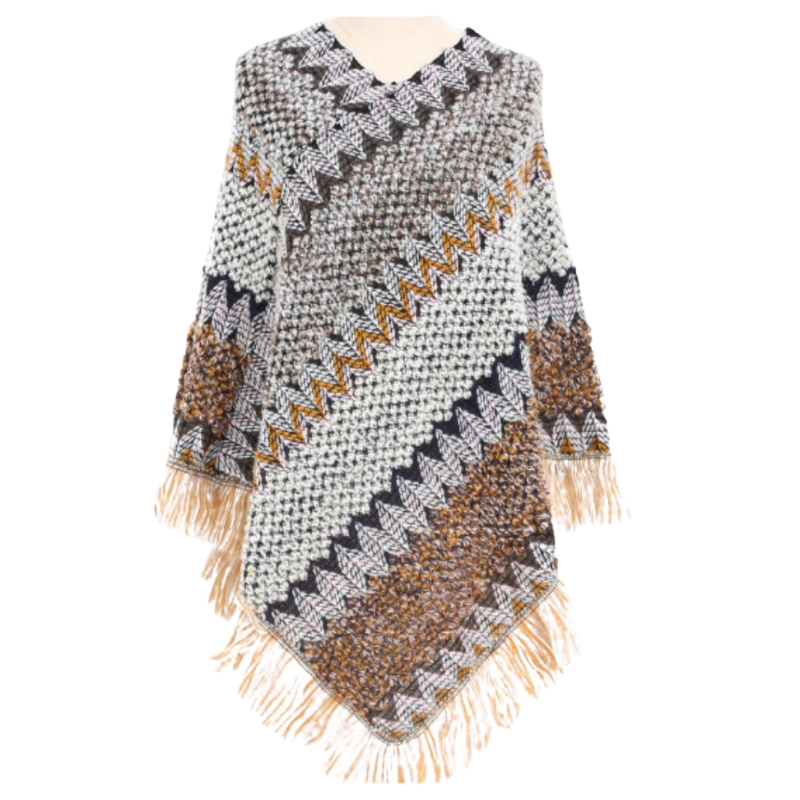 Nora – Boho-stijl trui met lange mouwen Velani