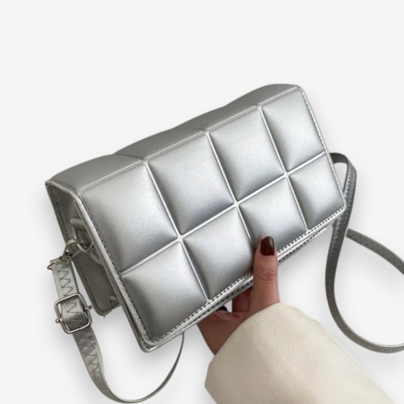 Lily – Women's Cube Bag with Button Closure