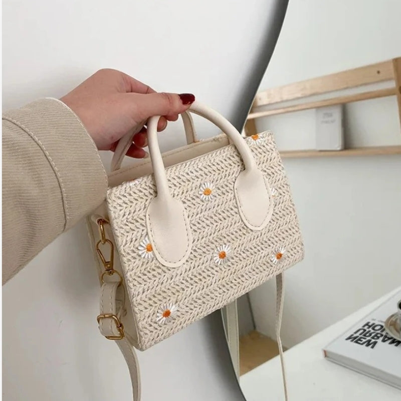 Ava – Women's Floral Print Shoulder Bag with Handles