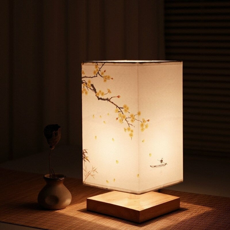 LumaFlora – Decorative LED Table Lamp with Floral Print