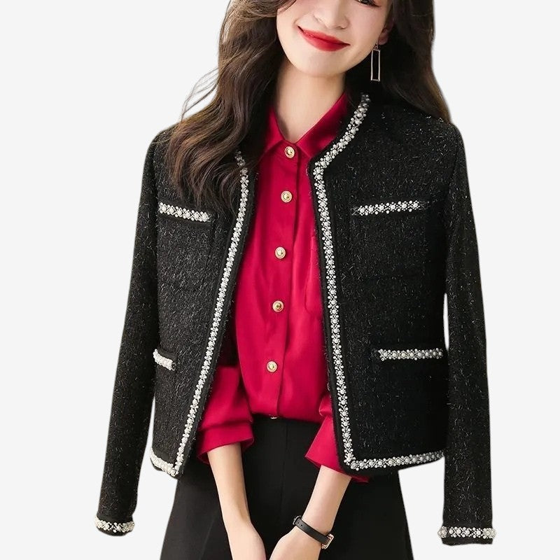 Sophie – Mantel met Ronde Hals, Meerdere Zakken en Lange Mouwen Velani