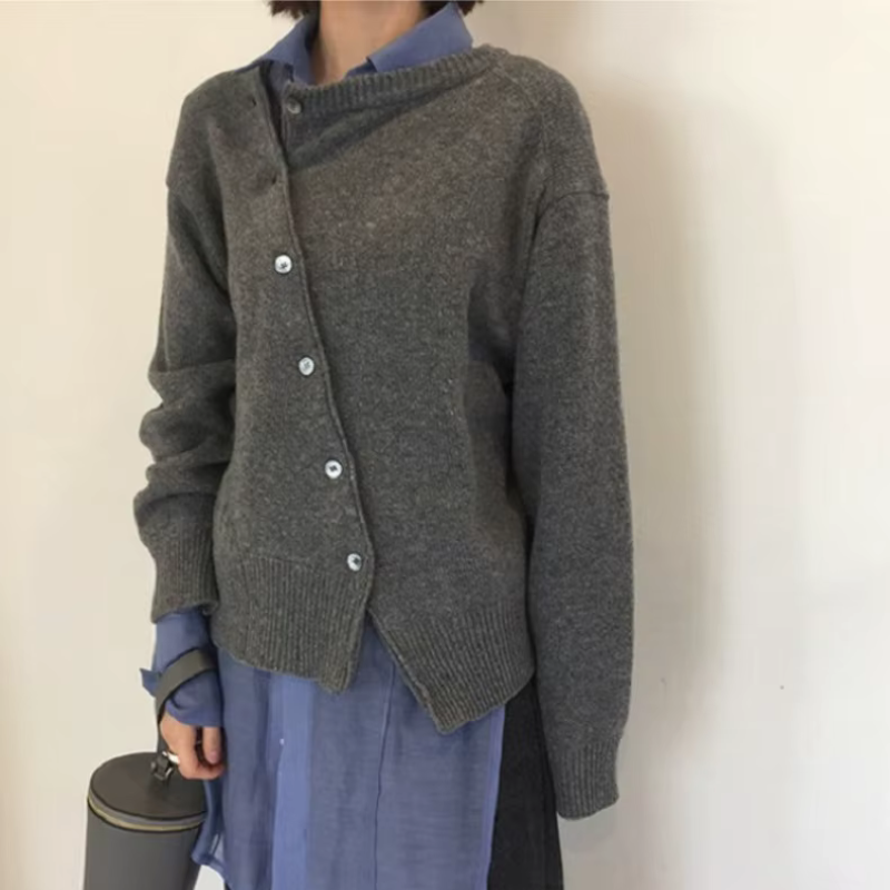Chic Women's Oversized Button-Up Cardigan