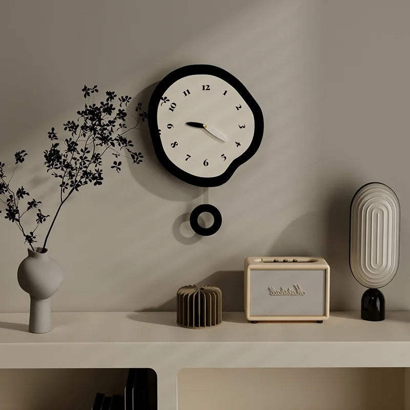 TimeMorph – Irregular Shape Wall Clock with Clear Number Display