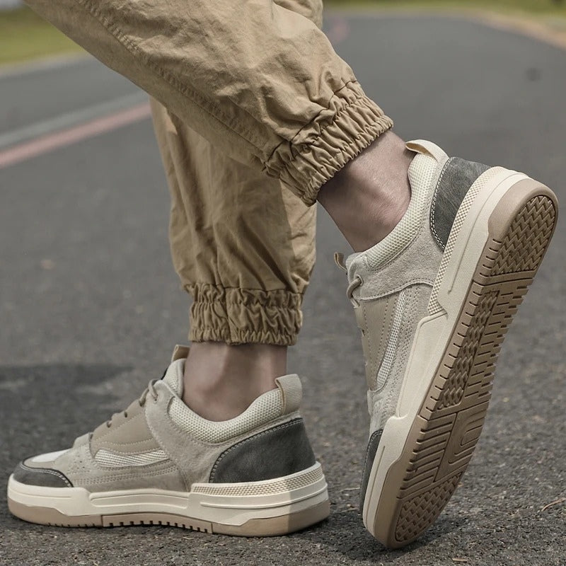 Daniel – Round Toe Sneakers with Adjustable Lace Design