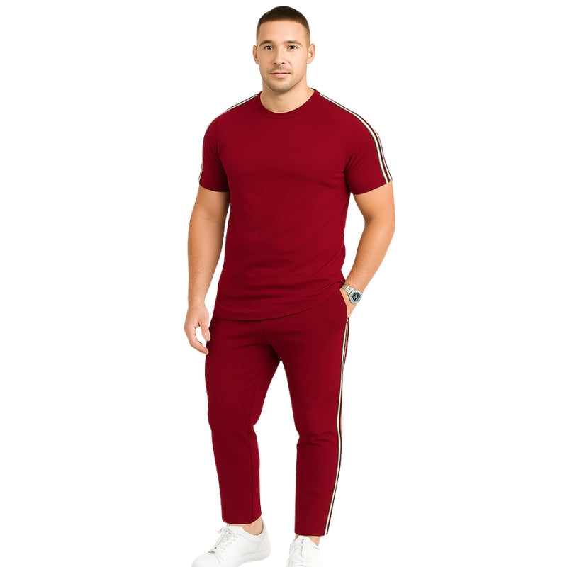 Armin – Tweedelige Set met Shirt met Korte Mouwen en Broek Velani