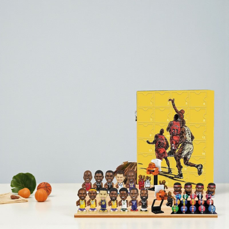 HoopStar – Basketbal 24 Daagse Cartoon Pop Adventskalender met Speelgoed Velani