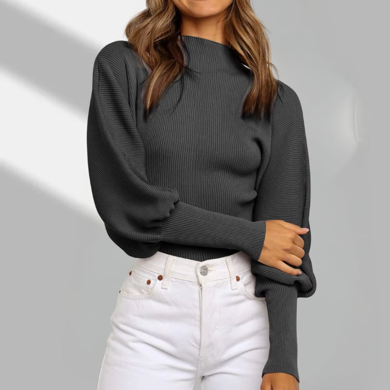 Amber – Trui met lange mouwen en coltrui Velani