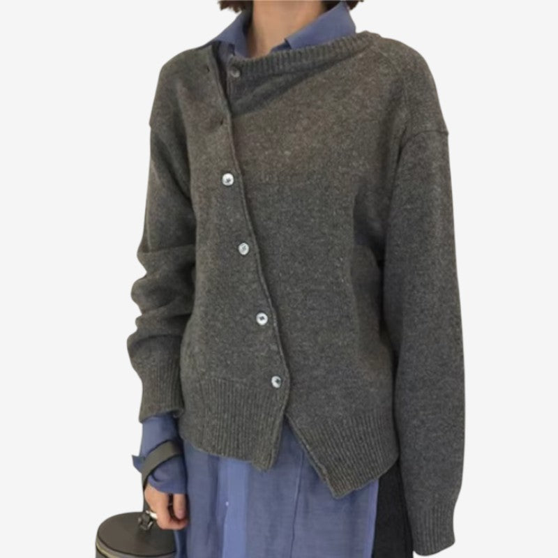 Chic Women's Oversized Button-Up Cardigan