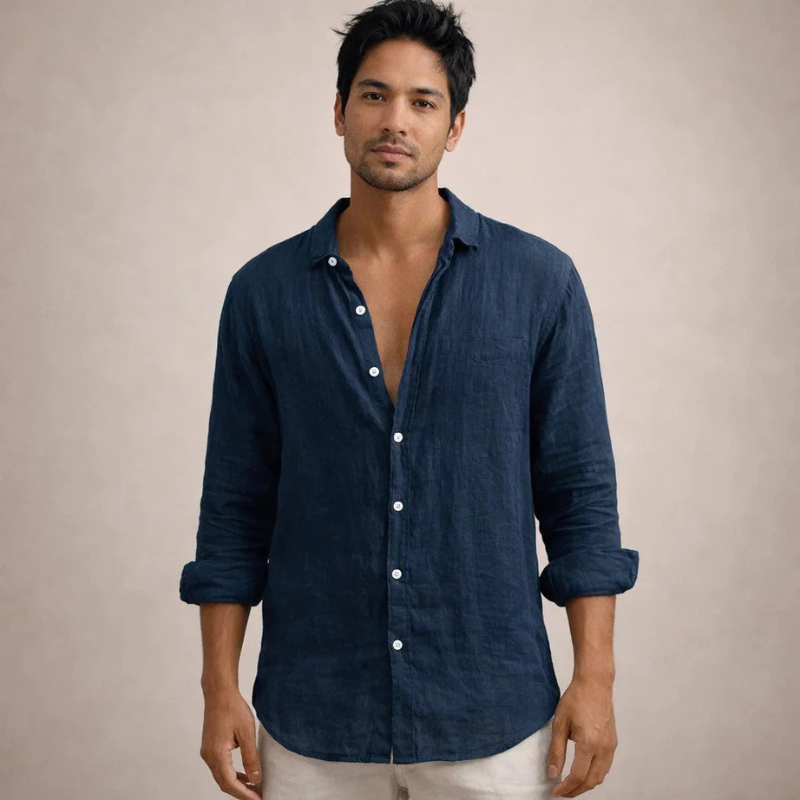 Men's Long Sleeve Button-Down Shirt