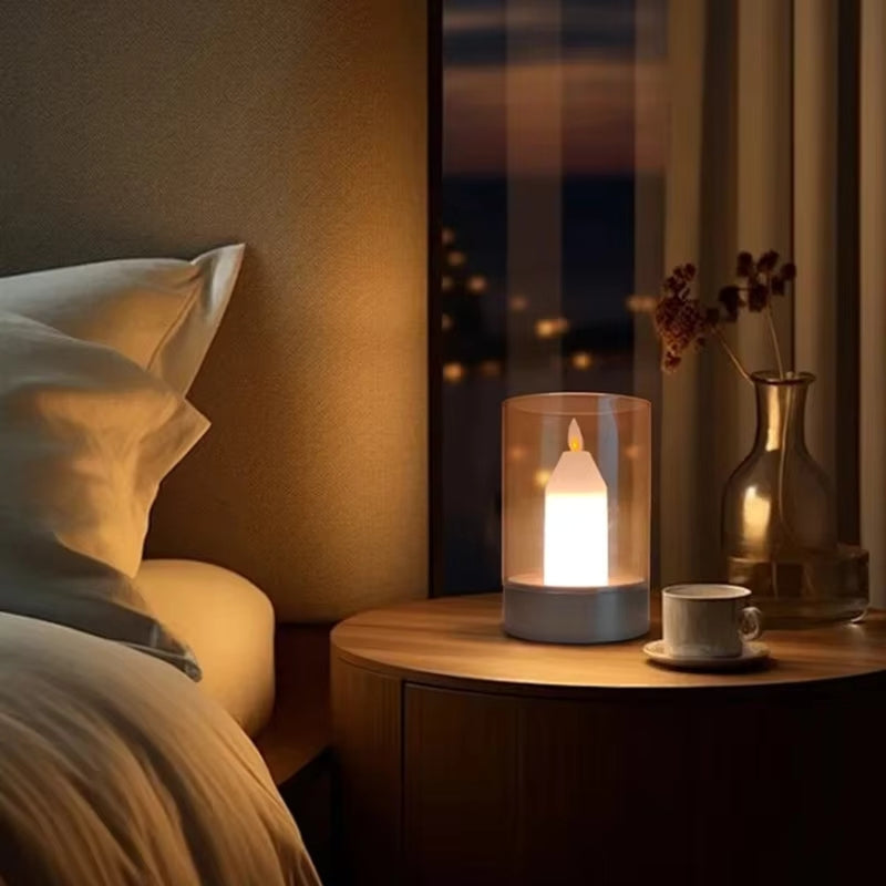 LumaFlick – Rechargeable LED Candle Lamp with Motion Sensor