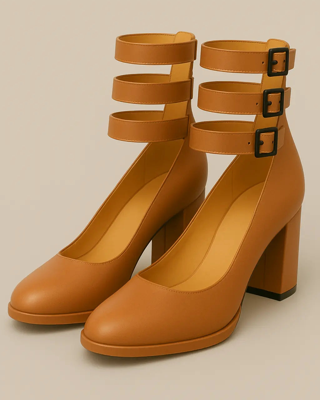 PU Leren Schoenen Met Comfortabele Antislipzool-Shoes-Velani-Bruin-35-Velani