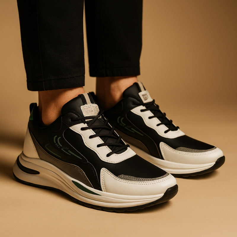 Daniel – Round Toe Sneakers with Anti Slip Grip Design