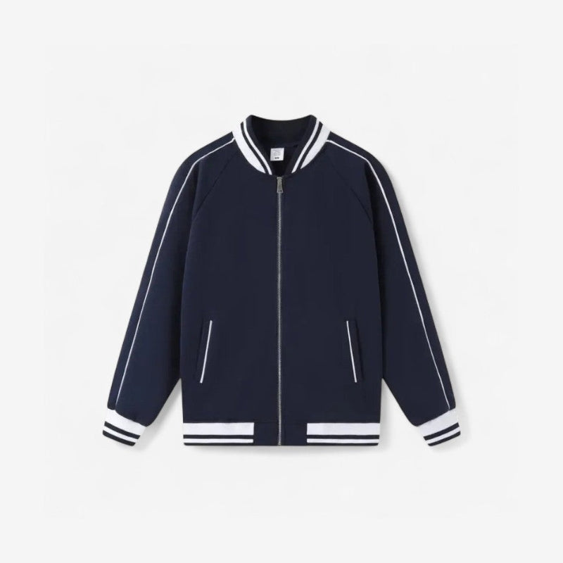 Liam – Long sleeve jacket with zip closure and ribbed cuffs