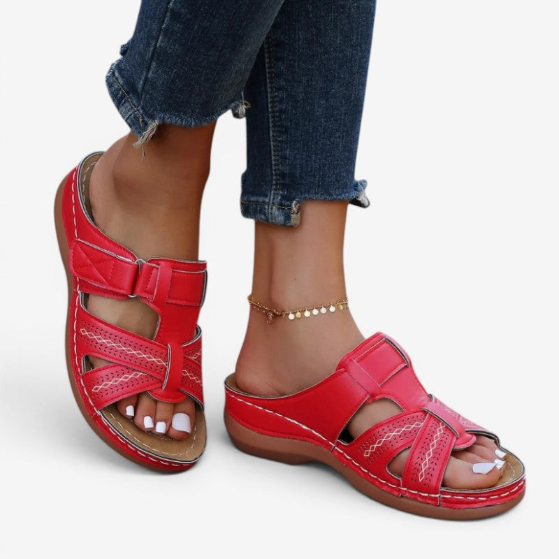 Women’s Wedge Sandals with Velcro Strap