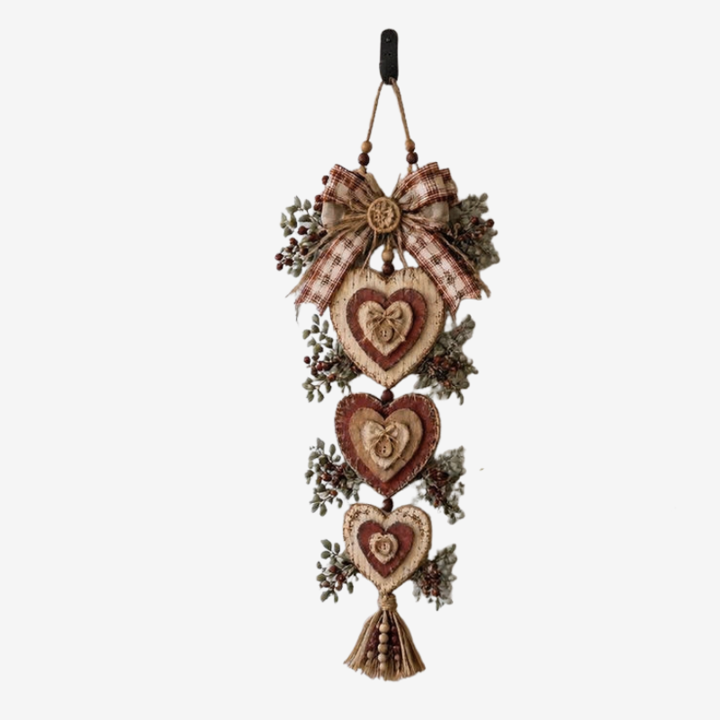 Heartplank - Vintage Heart Wall Hanging With Layered Design