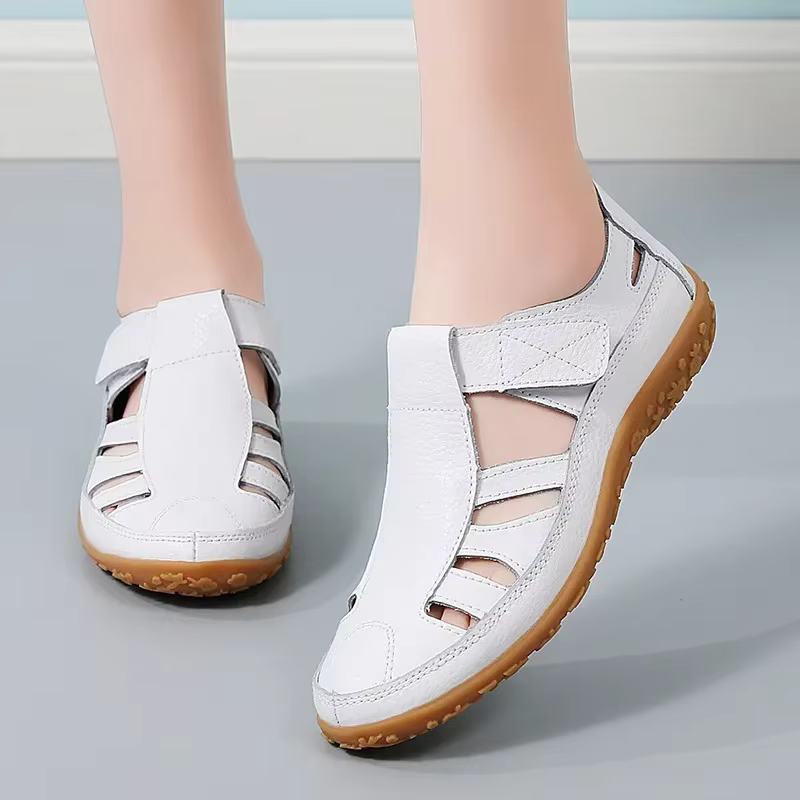 Women's Velcro Strap Slip-On Sandals