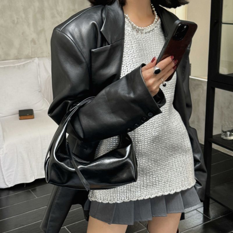 Women Structured Handbag with Adjustable Strap