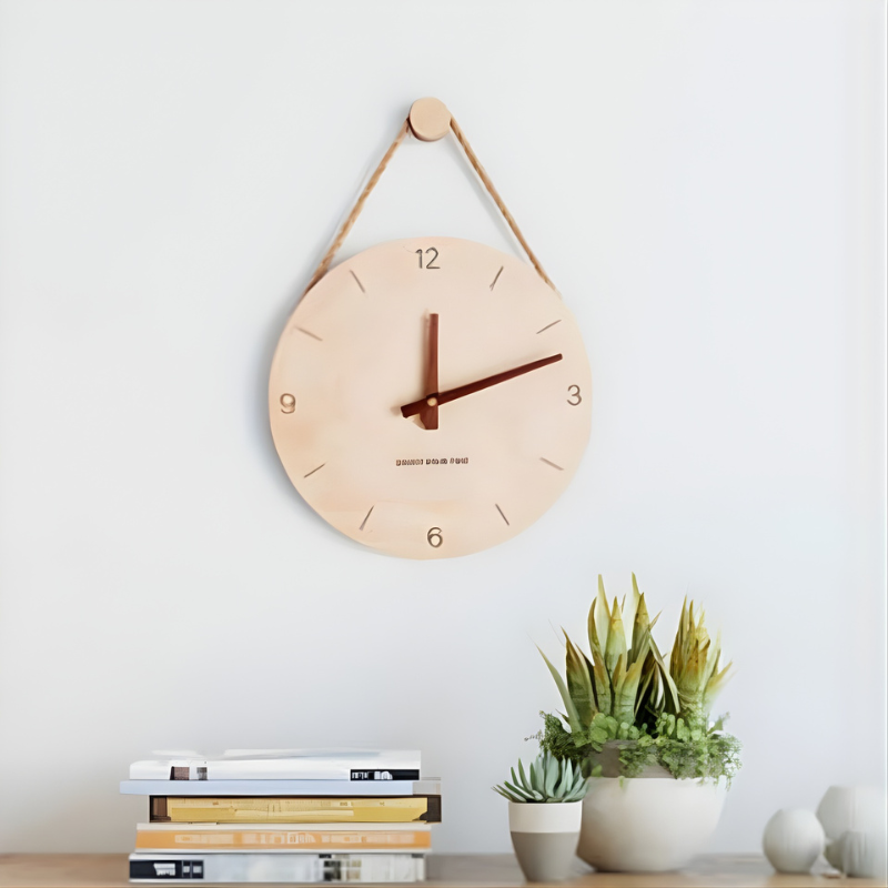TimeHalo – Round Wall Clock Minimalist Design