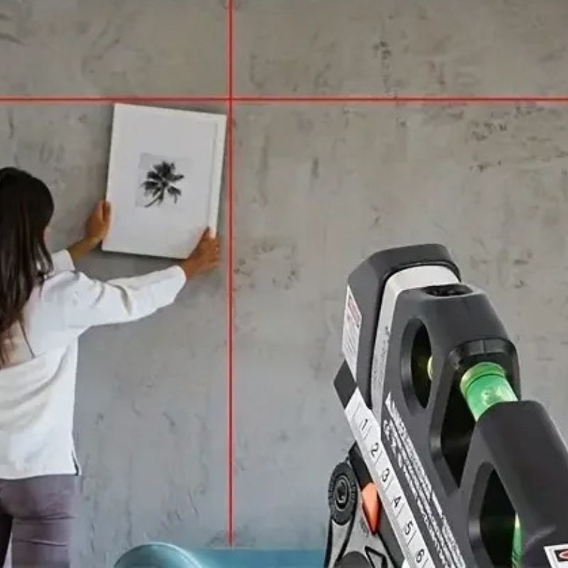 AlignPro – Laserlijn Waterpas met Standaard en Metrische Linialen Velani