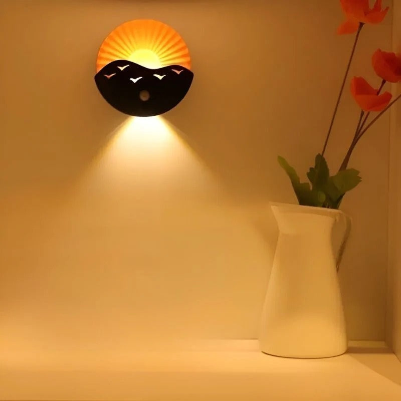 GlowSense – Oplaadbare LED-wandlamp met bewegingssensor Velani