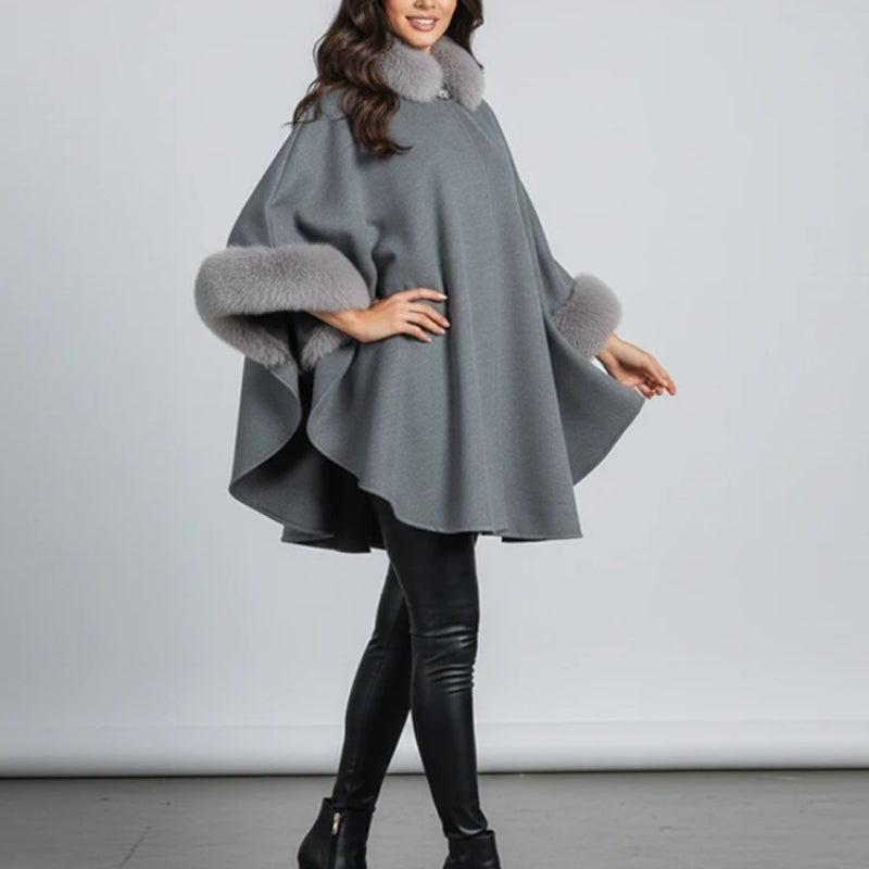 Elora – Chaqueta de manga larga holgada con pelo sintético